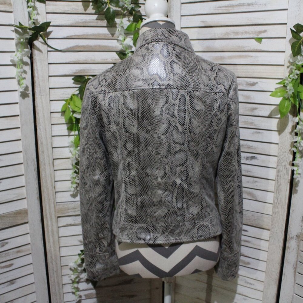 Kut From The Kloth Python Snake Moto Jacket (1254) - image 4